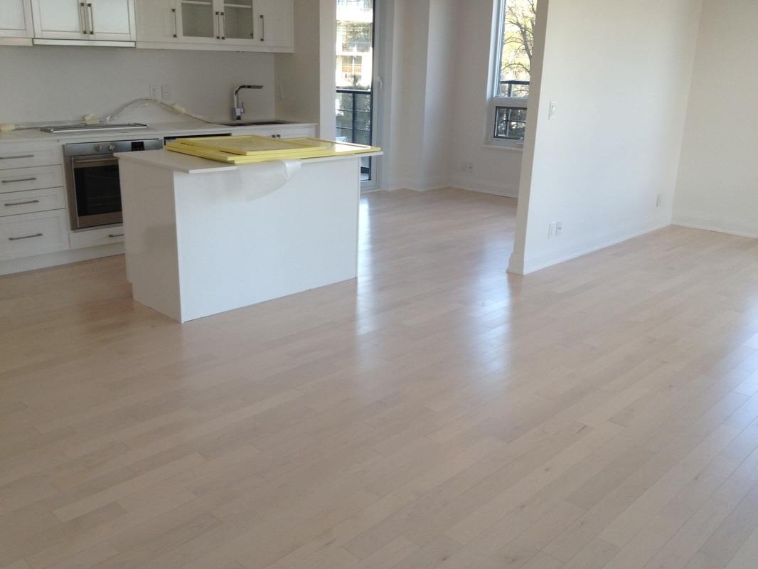 White maple hardwood floor