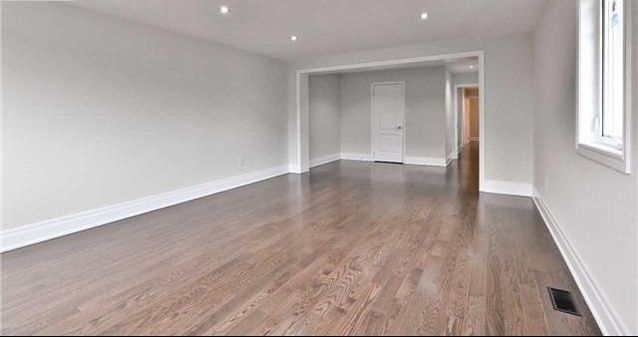 Grey hardwood floor