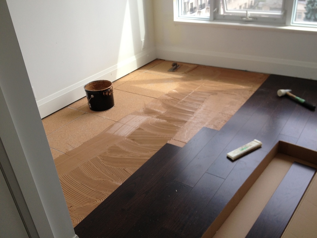 glue down hardwood floors