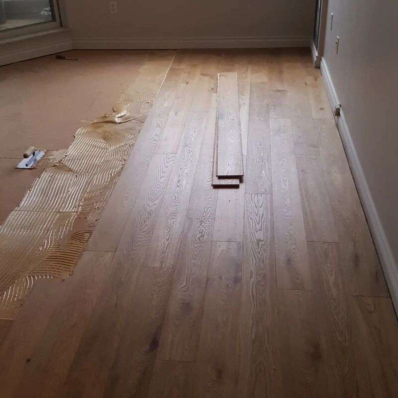 The process of installing engineered hardwood flooring in Toronto
